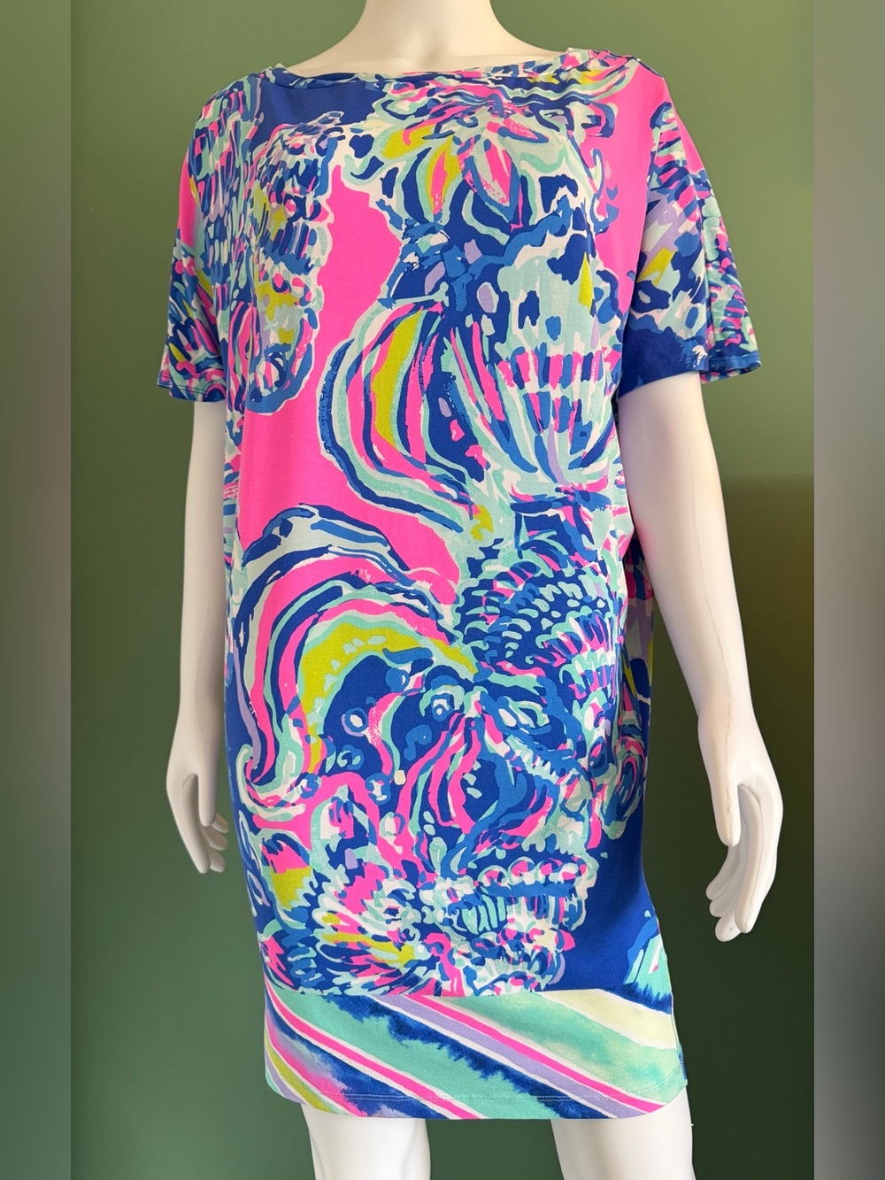 Lilly Pulitzer Lowe Dress In Coastal Retreat Engineered Print